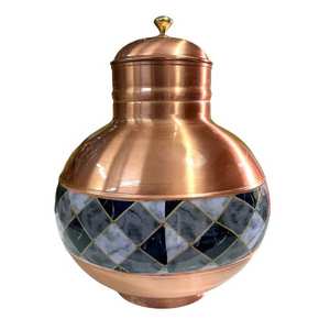 Vente chaude à prix raisonnable Fabriqué en Inde Distributeur d'eau froide Cuivre pur à boire Fabriqué en Inde de haute qualité - Product Image 3