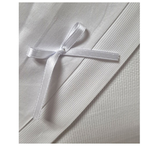 Set di 3 pezzi fogli di puro cotone bianco 100% con tessuto Aida per ricami stile Casual Made in Italy per la mia piccola culla/carrozzina - Product Image 2