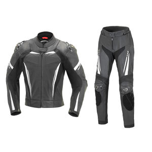 Traje de seguridad de motorista de marca personalizada ajustado para hombres, venta al por mayor, ropa de carreras personalizada para hombres y mujeres, traje de cuero para motocicleta 2025 - Product Image 1