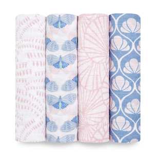 Couverture en mousseline pour bébé en coton biologique 100% super doux de luxe en gros, tricotée pour l'hiver, personnalisée pour les nouveau-nés - Product Image 3