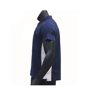 เสื้อโปโลสำหรับผู้ชายพิมพ์ลายแบบแห้งเร็วและเข้ารูปเสื้อระบายอากาศได้ดีผ้าถักแบบสีทึบ - Product Image 3