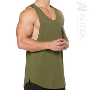 Vêtement de sport sans manches pour homme, veste de compression à séchage rapide, fitness de haute qualité, tricoté, délavé à la pierre - Product Image 3