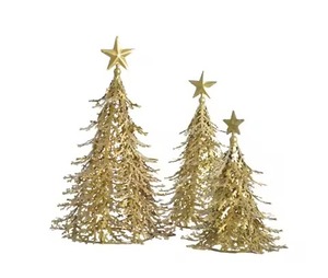 Ensemble de 2 décorations de Noël en métal, nouveau design, pour table, best-seller, décoration de Noël, utilisation à la maison - Product Image 3