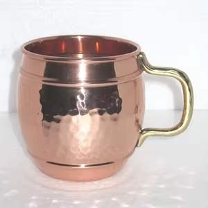 Ensemble de mugs en cuivre de qualité supérieure, motif solide élégant, tasses en céramique de haute qualité pour un usage domestique, cuivre pur - Product Image 5