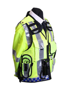 Gilet de sécurité haute visibilité personnalisable avec fermeture éclair avant, poches multifonctionnelles, maille réfléchissante en polyester, uniforme tactique unisexe