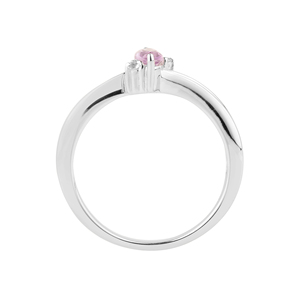 925 Sterling <b>Silver</b> Shah Gems Women's <b>Ring</b> with Natural <b>Amethyst</b> and White Topaz Gemstones Marquise Cut Everyday Wear <b>Ring</b> - Product Image 3