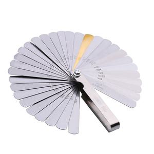 ROKTOOLS मूंछ गेज मोटाई गेज 32 पत्तियां 0.04mm-0.88mm मीट्रिक शासक स्टील प्रकार मीटर - Product Image 2