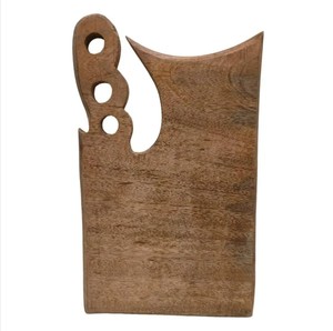 Tablero de madera de mango para servir y cortar, plato de madera para servir con mango, accesorios de cocina, tableros reversibles - Product Image 3