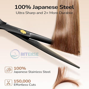 Juego de tijeras de corte de pelo profesional de acero inoxidable, tijeras de peluquería, Kit de peluquería para cortar y recortar el estilo - Product Image 2