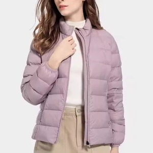 New Style Hot Bomber <b>Jacket</b> for Women Custom Waterproof Winter Outdoor Stand Collar Button Closure Cotton & Nylon Lining - Product Image 3