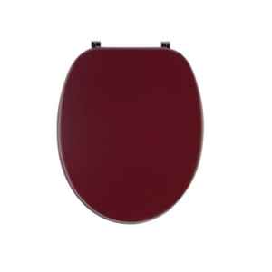 Couvre-siège de toilette universel rouge amarante, coloré avec un design élégant - Product Image 1