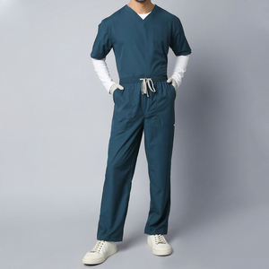 Uniformes Hospitalarios de Punto Sin Costuras, Mezcla de Algodón y Elastano, Uniformes Médicos Elásticos para Enfermeras, Doctores y Personal Sanitario - Product Image 1