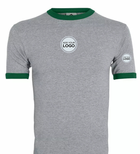 Cotton/<b>Polyester</b> Blend Men's AIRism Cotton Ringer <b>TShirt</b> Men's Cotton T-Shirts - Product Image 2