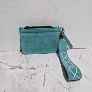 กระเป๋าคลัทช์ทรงซองจดหมายหนังแท้100% ของผู้หญิงกระเป๋าคลัตช์มีสายรัดข้อมือมีซิปปิดกันขโมยยาว - Product Image 1