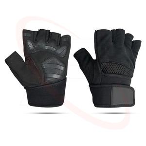 Gants d'haltérophilie Meilleure qualité Prix de gros Gants de fitness en cuir Dos Spandex Fitness Gym Gants - Product Image 6