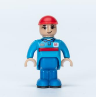 Grande figurine de construction à grosses briques, personnage Princesse aux cheveux roses, accessoire de figurine en briques grandes tailles