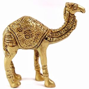Camello de latón hecho a mano de alta calidad con grabado acabado dorado para decoración Metal artesanías árabes camello - Product Image 3