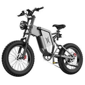 Bicicleta Eléctrica de Nieve con Llantas Gruesas de 20 Pulgadas, Motor Central de 1000W, Batería de Litio de 48V, Doble Suspensión, Frenos de Disco Hidráulicos y Pantalla LCD - Product Image 1