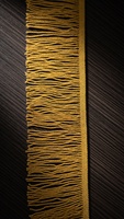 Bordure décorative en franges métalliques 100 % polyester de 6 pouces pour rideaux, rembourrage, meubles et vêtements