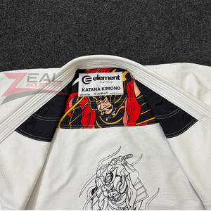 Custom Jiu Jitsu Gi <b>Kimono</b> 100% Cotton 450 Gsm Pearl Weave <b>Jacket</b> 10oz Ripstop Twill Cotton Pants Custom Bjj Gi Made in Pakistan - Product Image 4