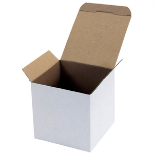 High Quality Single-Wall <b>Folding</b> Paper <b>Box</b> Automatic Bottom White Dimensions 118x118x115mm Quality 1.1E Pack Size 40 Pieces - Product Image 2