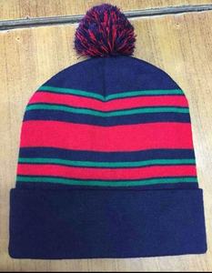 Bonnet en tricot acrylique doux et chaud de qualité supérieure pour enfants, bonnet d'hiver pour tout-petits et bébés, broderie personnalisée imprimée - Product Image 2