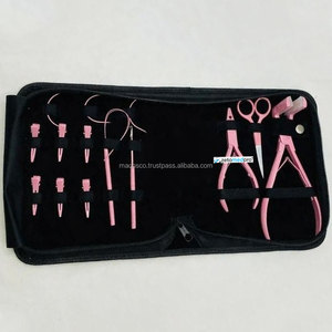 Pince à extensions capillaires en acier inoxydable de qualité chirurgicale, rose bébé, réutilisable, haute qualité, vente en gros, outils pour extensions capillaires - Product Image 2