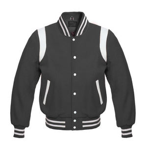 Varsity Jacket Classic Wool Leather Unisex Casual Wear Varsity Bomber Ligero Algodón Acanalado College Fashion Chaquetas para hombres - Product Image 5