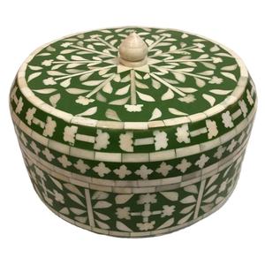 LAMETIERARTZ Caja Especial Eid con Incrustaciones de Madreperla y Hueso, Logotipo Personalizado, Varios Colores, para Almacenamiento de Joyas, Pan y Otros Artículos - Product Image 1