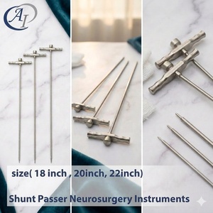 Shunt Passer <b>Neurosurgery</b> <b>Instruments</b> 18-22 Inch Manual Stainless Steel CE Certified Class II Spine Surgery Clinic Hospital - Product Image 2