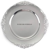 Look magnifique Unique Fantaisie Texture Designer Couleur Argent Finition Brillant Poli Luxueux Qualité Métal Mariage Charge Plaques