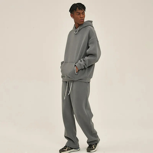 Conjunto de sudadera con capucha y pantalones de chándal para hombre con logotipo personalizado al por mayor de alta calidad Conjunto de sudadera con capucha y Jogger para mujer - Product Image 5