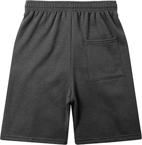 Shorts en molleton pour hommes à taille haute avec cordon de serrage, respirants, longueur genou, logo OEM personnalisé en gros - Product Image 3
