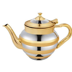 Vintage Arabic copper metal Dallah coffee <b>pot</b>, a classic and ornate Middle Eastern serving vessel at Wholesale - Product Image 2