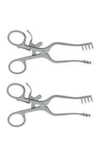 Retracteur Weitlaner de 11,5 cm avec 2x3 pointes aiguisées, instruments chirurgicaux de base - Product Image 3
