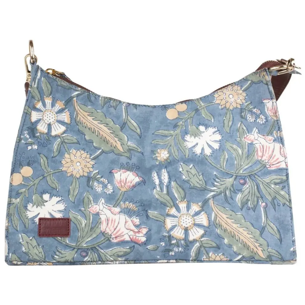 Tas bahu motif Floral Fantasy tas bahu mewah Premium dari produsen India dibuat di India tas Mini