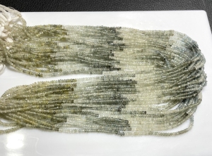 2.5-3MM Mousse Aigue-Marine Facettes Rondelle Forme Perles Pierres Précieuses Naturelles Minuscules Perles, Perles En Gros Boutique - Product Image 4