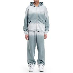 Men's High Quality Custom Logo Fitness Set Sport <b>Gym</b> <b>Hoodie</b> and Sweat Pants Solid Pattern Winter Tracksuit - Product Image 4