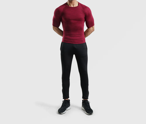 Rashguard pour homme sur mesure OEM de haute qualité, manches longues, polyester/nylon, séchage rapide, respirant, tissu compressif, protection UV - Product Image 1