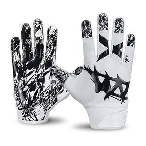 Best Selling Youth American Football Gloves for Adults High Soft Receiver Gloves Breathable <b>Sticky</b> Palm Direct Hand Grips - Product Image 3