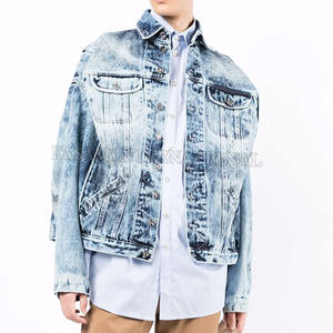 Nouvelle arrivée veste en jean pour hommes à manches longues veste en jean pour hommes personnalisée Offre Spéciale veste en jean pour hommes - Product Image 4