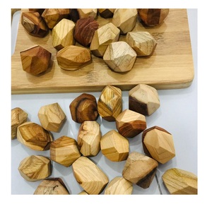 Juguetes de piedras apilables de madera Multicolor, bloques de equilibrio para niños pequeños, piedras de rocas de madera, juguetes Montessori para preescolar, juguete de bloques de madera - Product Image 1