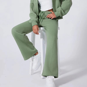 Top corto informal de manga larga, conjunto de chándal deportivo para mujer, Sudadera con capucha cálida y pantalones de chándal, ropa deportiva, uso fácil y perfecto en otoño - Product Image 3