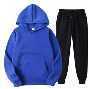 Sudadera con capucha con estampado liso con traje de gimnasio Unisex para adultos Diseño duradero Chándal de lana Tendencia Estilo americano Sudaderas con capucha genuinas Venta - Product Image 3