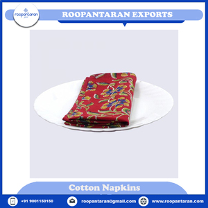 Juego de servilletas, mantel hecho a mano, servilletas de mesa de algodón puro impresas en bloque a la venta a precio mayorista, los últimos productos - Product Image 4