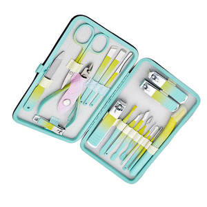 Ensemble de soins des ongles manucure et pédicure ciseaux en acier inoxydable de haute qualité et pince à épiler Kit de soins des ongles professionnel - Product Image 2