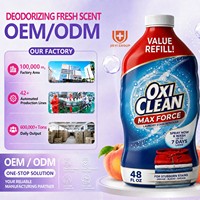 OxiClean Max Force Liquide Détachant Textile en Spray Rechargeable 48 Fl Oz Parfum Floral Sûr pour Bébés et Enfants Élimine les Taches Alimentaires/Graisses et Protège les Couleurs