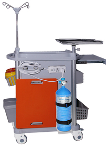 YFS001 III, тележка для аварийных аварий, пластиковая Больничная мебель, тележка для медиков - Product Image 6