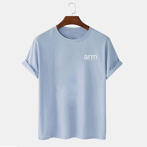 T-shirts unis pour hommes 100% coton de haute qualité, tailles et couleurs personnalisées, légers, prix de gros. - Product Image 1