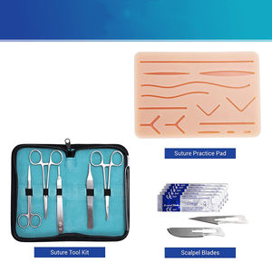 Kits d'étudiants de qualité chirurgicale 5 pièces avec pince porte-aiguille poignée de scalpel ciseaux Kits de bronzage pour étudiants chirurgicaux - Product Image 4
